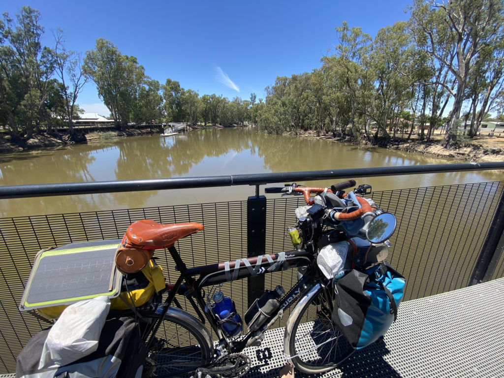 At the bridge on Thule Street, crossing the Murray between Koondrook on the Victorian side and Barham on the NSW